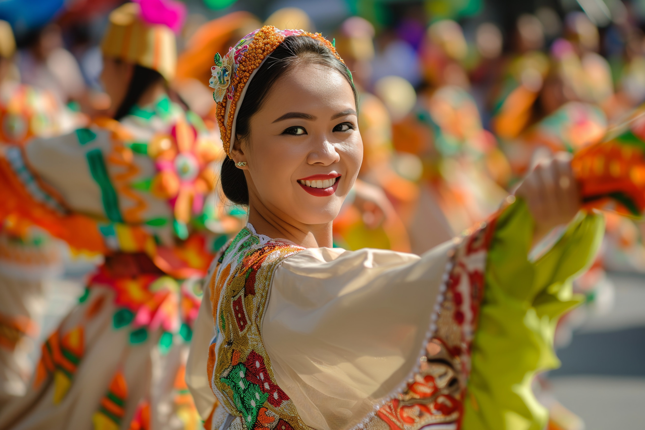 Sinulog festival in Cebu city Philippines